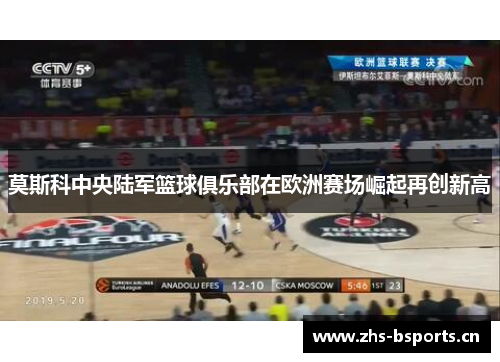 莫斯科中央陆军篮球俱乐部在欧洲赛场崛起再创新高